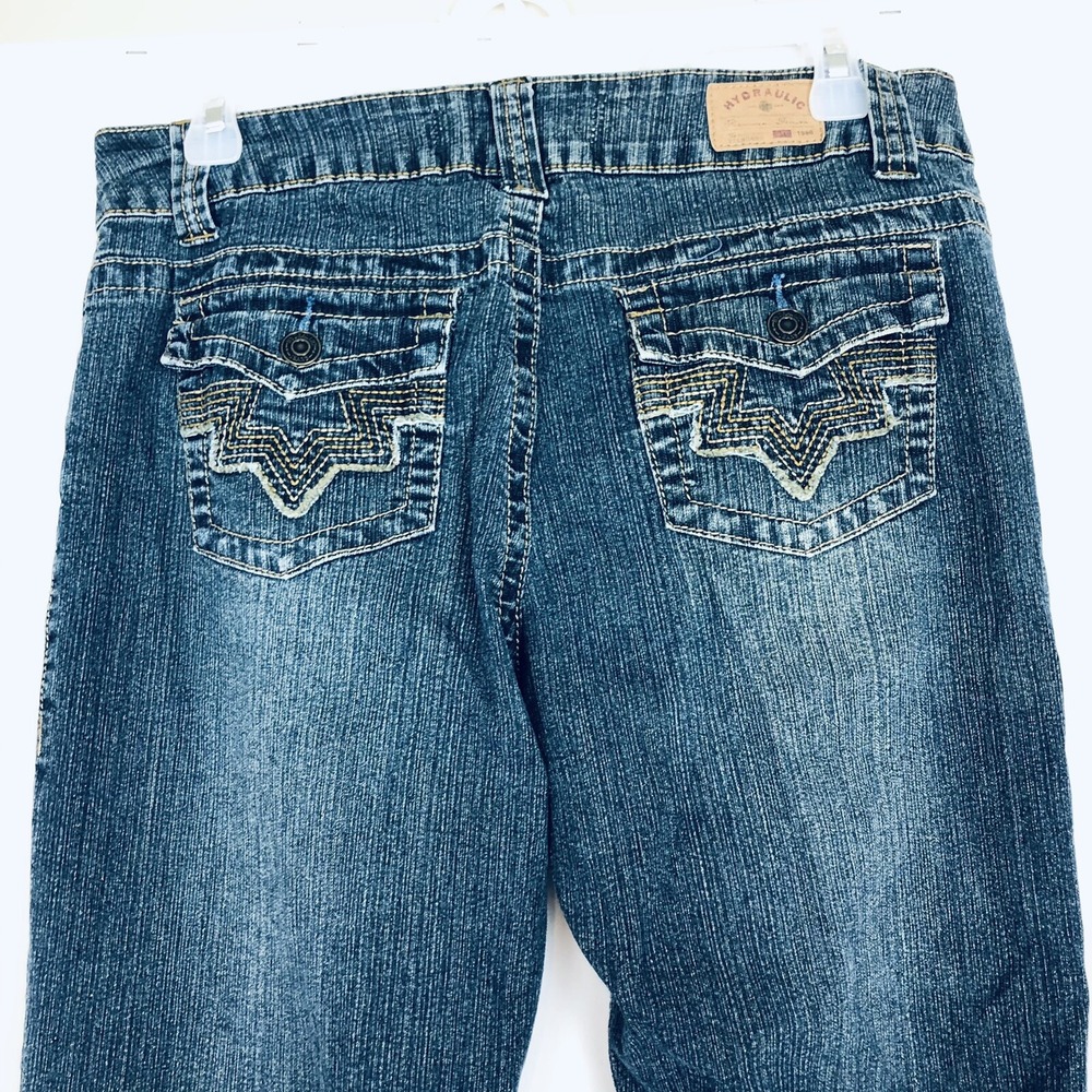 Hydraulic Jeans Womens Size 10 Denim Pants Bootcut Back Pocket Flap‎